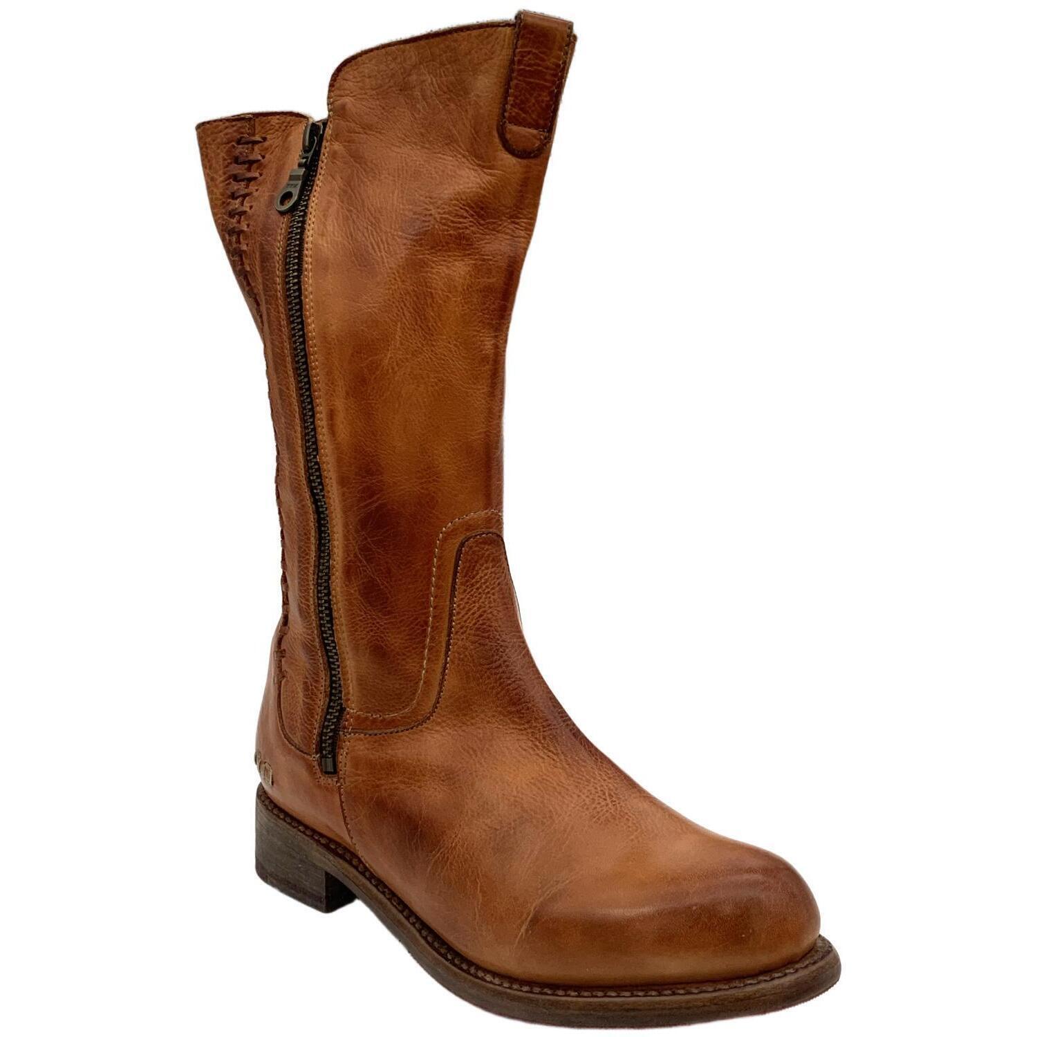 Bed Stu Womens Latifah MotorcycleBoot Cognac  Medium